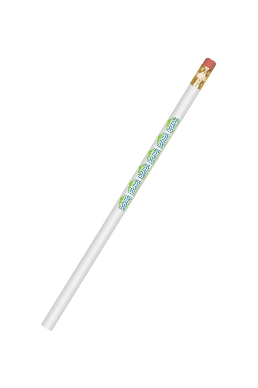 Round Wooden Pencil with #2 Graphite - 1 Color Print